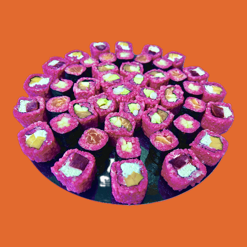 Plateau makis roses fruités
